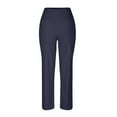thumbnail image 4 of Jzuxvd Women's Cross High Waist Stretch Pocket Fashion Casual Pants Sweatpants Navy M, 4 of 6