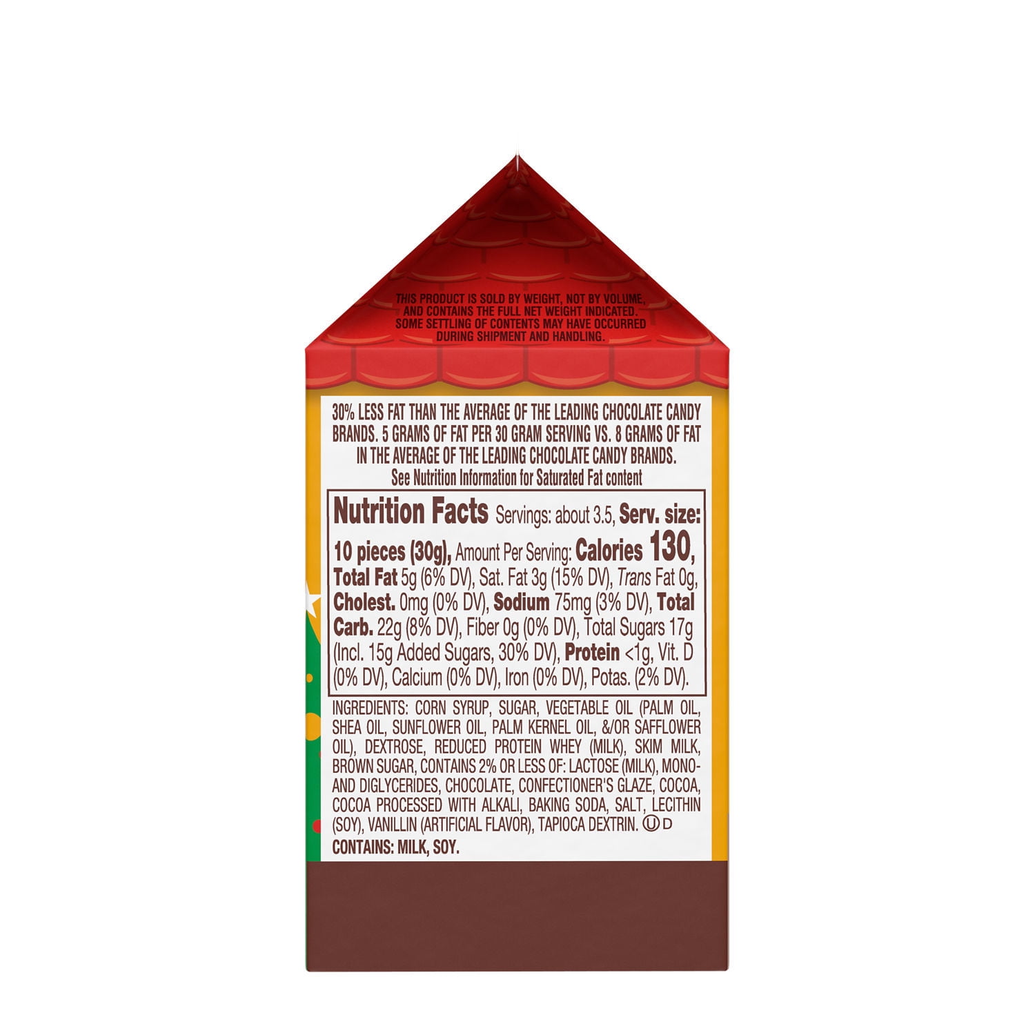 (3 pack) Milk Duds Chocolate and Caramel Christmas Holiday Candy Stocking Stuffers, Carton 3.5 oz