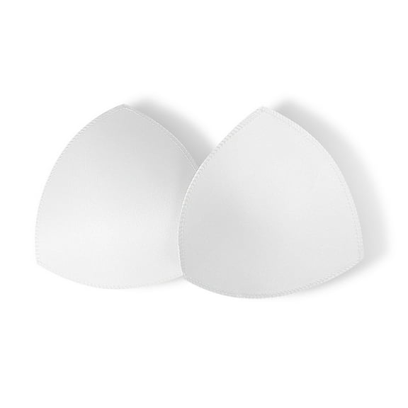 Zhuge 3 Pairs Women's Removable Smart Cup Bra Inserts, Comfortable Pads for Swimwear & Sports Bras, White（Lock edge）