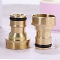 thumbnail image 4 of Solid Brass Kitchen Tap Adapter for Water Pipe Connections, Ideal for Garden Watering & Kitchen Use, Threaded Mixer Hose Adaptor Universal Brass Garden Hose Connector, 4 of 5