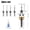 A, variant on 4 Pcs Carbide Countersink Drill Bit Set for Wood, 4-Flute Woodworking Countersink Drill Bit Set with Adjustable Low Friction Depth Stop, Carbide Bits with Stop Collar