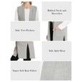 thumbnail image 6 of Cizayoi Women Lightweight Long Sleeveless Cardigans Vest with Pockets, 6 of 7