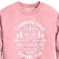 thumbnail image 2 of Instant Message - Camping - Campers Have S'more Fun - Toddler & Youth Crewneck Fleece Sweatshirt, 2 of 5