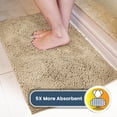 thumbnail image 4 of Muddy Mat® AS-SEEN-ON-TV Tapete para puerta y alfombra para mascotas de microfibra altamente absorbente, área lavable gruesa antideslizante y tapete de baño de chenilla suave para cocina, baño, dormit, 4 of 5
