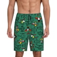 thumbnail image 1 of Balery Cartoon Air Transportation Pantalones cortos de pijama de punto de algodón para hombre con cinturilla y bolsillos-XX-Large, 1 of 6