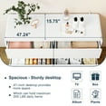 thumbnail image 4 of GVN Bedroom Dresser with Rounded Corner and Smooth Bottom Slide Rail, Chest of Drawers with Top Board 200LB and Drawer 44LB Capacity for Bedroom, Living Room, White, 4 of 8