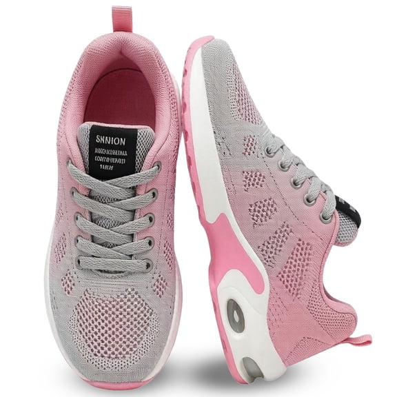BERANMEY Women's Comfort Sneakers Lightweight Breathable Mesh Walking Shoes with Air Cushion for Casual Wear
