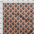 thumbnail image 2 of oneOone Polyester Lycra Peach Fabric Bird Block Fabric For Sewing Printed Craft Fabric By The Yard 56 Inch Wide, 2 of 4