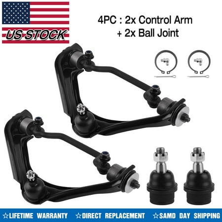 Mercury Cougar Control Arm - All(4) Front Upper Control Arm w/ Ball Joints For 2002-2005 Mercury Mountaineer 2003 2004