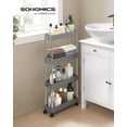 thumbnail image 2 of SONGMICS Carrito Organizador 4 Niveles 6 Ganchos Ruedas 360° 38x38x90cm, 2 of 5