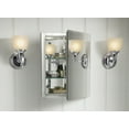 thumbnail image 3 of Kohler 16" W X 20" H Aluminum Single-Door Medicine Cabinet with Mirrored Door, Beveled Edges, 3 of 7