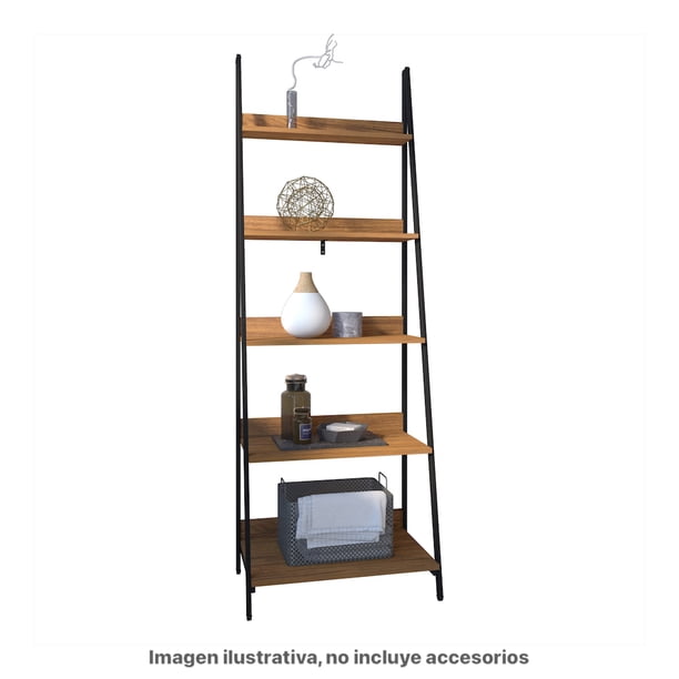 MARCA ELYKEN Estante De Escalera, Estantería De Madera De 5