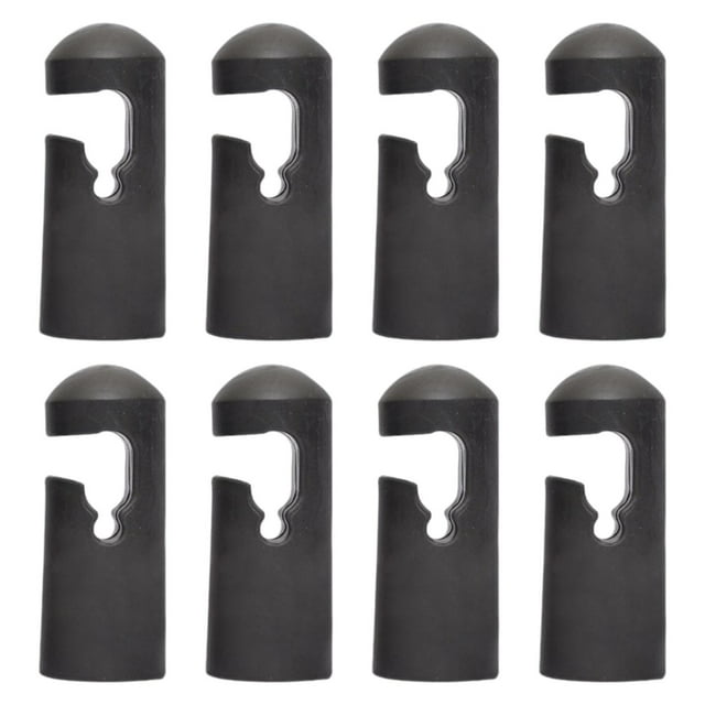 8 piezas de trampolín Cape de poste Cubras de poste de trampolín de trampolín negro Reemplazo de suministros de servicio pesado resistente para niños Estilo B