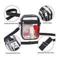 thumbnail image 5 of Simple Men Shopping Handbag Large Capacity Zipper PVC Tote Bag Shoulder Bag Crossbody Bag Transparent Purse PINK, 5 of 8
