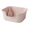 thumbnail image 3 of Cat Litter Basin Cat Litter Box Heighten Cats Litter Pan Reusable Anti ing Pink, 3 of 9
