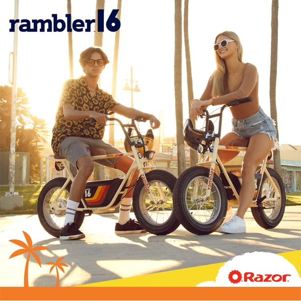 Razor Rambler 16 -Beige, 36V Seated Electric Scooter, up to 15.5