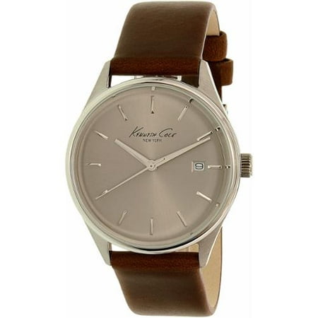 Women's Kenneth Cole Classic Dark Brown Leather Strap Watch 10025931