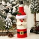 thumbnail image 1 of Conjunto de botellas de vino de Papá Noel, suéter de vino tinto champán, cubierta de botella de vino personalizable, decoración de punto, 1 of 4