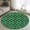 Grass Green, variant on Round Area Rugs Collection 3 Ft, Vintage Green Check Non-Slip Residential Carpet, Geometric Tartan Plaid Ethnic Indoor Crawling Mats Doormat Runner Rugs Play Mat forBedroom