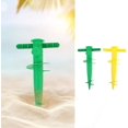 thumbnail image 4 of 2pcs Sand Anchor Beach Umbrella Sand Base Anchor Stand Holder with 2 Tier Screw Safe Stand Umbrella Fixing Anchor for Strong Winds, 4 of 8