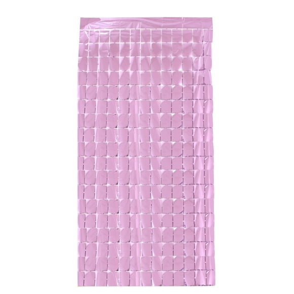 Xingzhi Curtain Sequin Square 1x2m Wall Decoration Rectangular Party Background Backdrop for Wedding, Pink