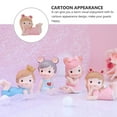 thumbnail image 3 of Milisten Pink Resin Cake Ornament for Decor Lovely Cartoon Girl Statue for Birthday Party Supply 1pc, 3 of 8