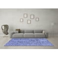 thumbnail image 3 of Ahgly Company Machine Washable Indoor Rectangle Abstract Blue Contemporary Area Rugs, 2' x 3', 3 of 4