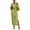Yellow Green, variant on Women One Shoulder Long Dress, Solid Color Tie Waist Side Split Dress, Casual Party Long Sleeve Maxi Dress for Summer