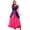 Hot Pink, variant on Gothic Purple Long Dress Women Halloween Elegant Outfit Court Dress Style Party Gown