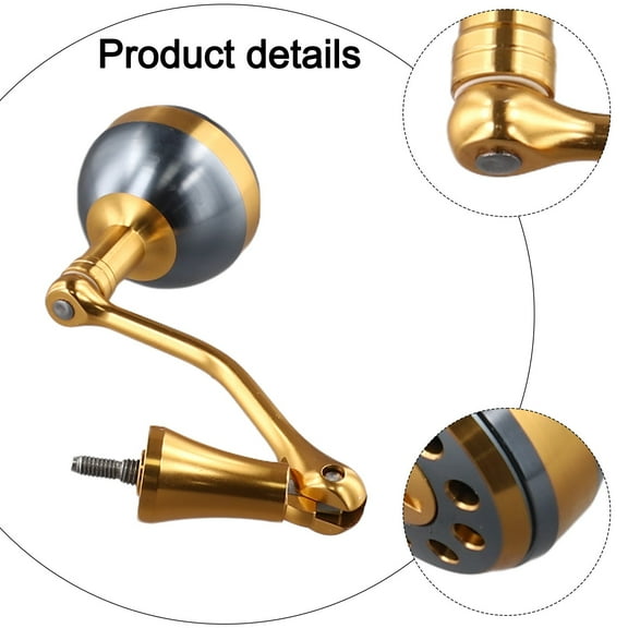 Diy-Screw-In Metal Fishing Reel Rocking Handle Folding For Spinner Reel Metal Fishing Reel Rocking Handle Tool Accessories Medium