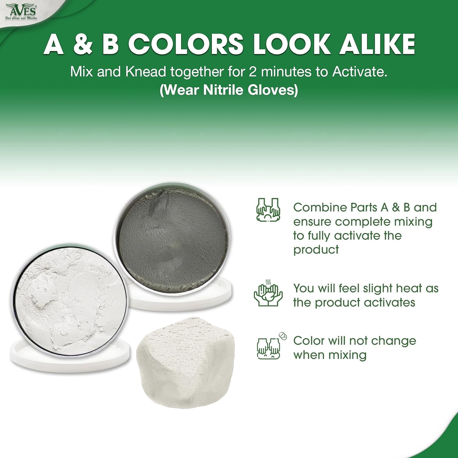Aves-Apoxie Sculpt - 2 Part Modeling Compound (A & B) - 4 Pound, White/Stone White