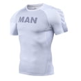 thumbnail image 5 of Mallas de moda de alta elasticidad de manga corta para hombre, ropa deportiva de secado rápido, ropa deportiva para entrenamiento muscular, ropa transpirable para correr, 5 of 5