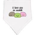 thumbnail image 2 of Inktastic I Love You So Mochi Baby Bandana Bib, 2 of 4