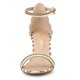 thumbnail image 3 of Sandalias De Tacón De Aguja Con Correa De Tobillo A Rayas Para Mujer Marrón 38 EU, 3 of 7