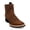 Avellana, variant on Kids Python Print Leather Ankle Boots, Square Toe Zipper Boys Western Boot