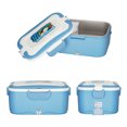 thumbnail image 3 of 1.5L Dual-Voltage (12V/24V) Car Truck Heating Lunch Box with 304 Stainless Steel Containers, Double Handles & Tableware Set - Portable Food Warmer (Blue, 35W), 3 of 5