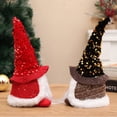 thumbnail image 5 of Elfo navideño del Grinch, decoración de gnomo navideño, juego de figuritas de gnomo navideño, decoración navideña de interior, figurita navideña de mesa, muñecos de peluche iluminados, chimenea, decor, 5 of 5