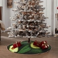 thumbnail image 5 of Salouo Fresh Avocados Christmas Tree Skirt 36" Farmhouse Christmas Decorations Snowman Xmas Tree Skirt Tree Mat for Holiday Party Decor, 5 of 8
