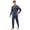Men, variant on Halloween Pajamas, Halloween Matching Family Pajamas Navy Blue Holiday Ghost Print Long Sleeve Two Piece Pajama Set Warm Sleepwear Nightwear Loungewear Winter Family Photos