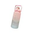 thumbnail image 2 of Portable 2 Liter Water Bottle With Handle For Gym And Travel - Large Motivational Time Marker Water Jug, Leak Proof, Gradient Matte Plastic Cup, 2 of 6
