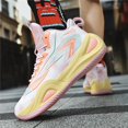 thumbnail image 6 of Bolognifi Men's Basketball Shoes, Classic Training Sports - PINK1_11, 6 of 7