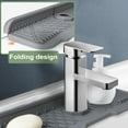 thumbnail image 4 of sunsanly Silicone Faucet Guard Draining Mat Kitchen Sink Splash Guard Drying Mat for Kitchen Counter Bathroom Sponge Soap Dispenser Drip Tray, 4 of 8