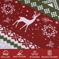 thumbnail image 3 of TROPOW Christmas Duvet Cover Set King Size - Boho Holiday Reindeer Print Bedding Set - Soft & Breathable Christmas Decorations for Winter(King-104x90"), 3 of 6