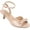 Nude, variant on Journee Womens Jennifer Kitten Heel Ankle Strap Open Toe Dress Sandals