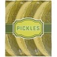 thumbnail image 1 of LHSHID Just A Girl Who Love Pickles Blanket Soft Cozy Throw Blankets Flannel Blankets for Couch Bed Living Room 50x60in, 1 of 6