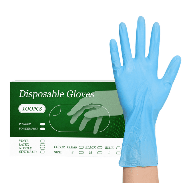 Nitrile Disposable Gloves, Food-safe, Powder-free, Durable, Textured Fingertips, Latex-free-Youyoupin