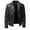 Black, variant on BinBiL Leather Jackets for Men Solid Color Zip PU Leather Jacket Short Lapel Motorcycle Leather Motorcycle Lapel Black 6(XL)