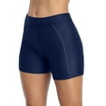 thumbnail image 5 of Alove Women's High Waist Solid Boyleg Swim Bottom With Pockets Stretch Board Shorts, 5 of 6