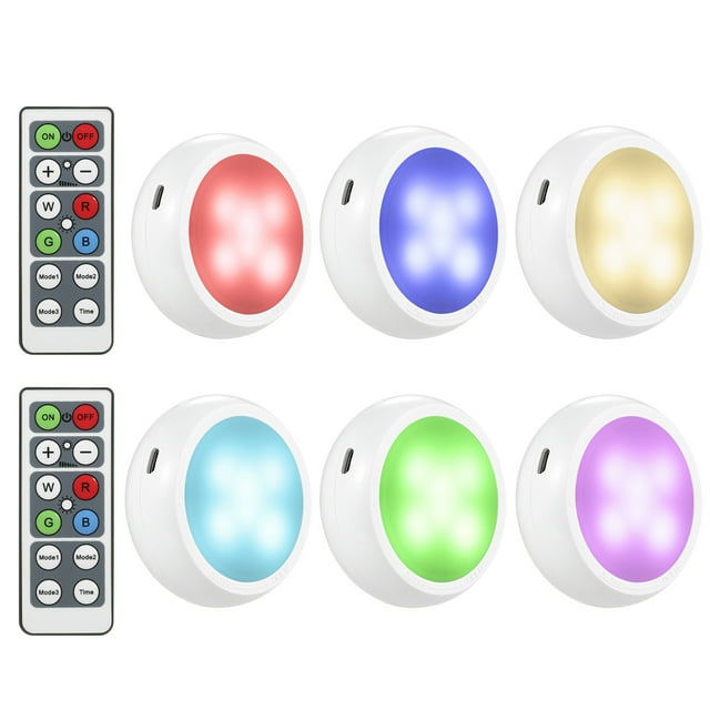 Labymos Under Cabinet Light with 2 Remote Control 16 RGBW Colors & 3 Dynamic Modes