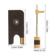 thumbnail image 3 of MOVTOTOP Cello Bow Frog Replacement Part for Comfortable Sound 1Set Gold, 3 of 7